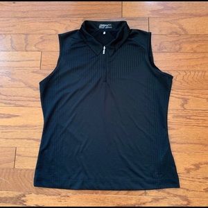 Nike Golf Fit Dry Black Collared Sleeveless Top